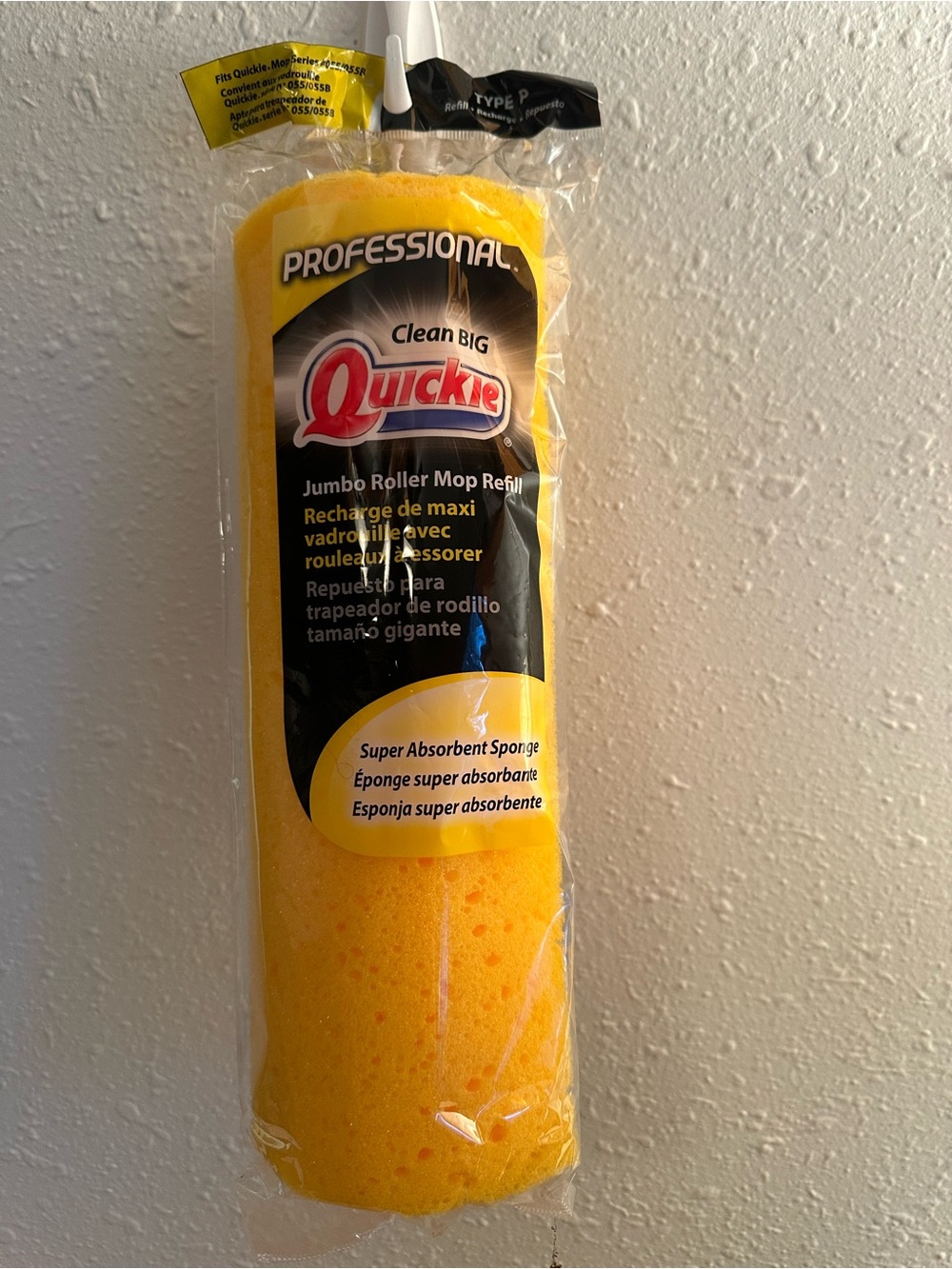 Quickie 3-1/4" Roller Mop Refill - Yellow (553RM)
